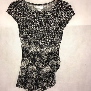 Max Studio Medium Black/White Blouse Med